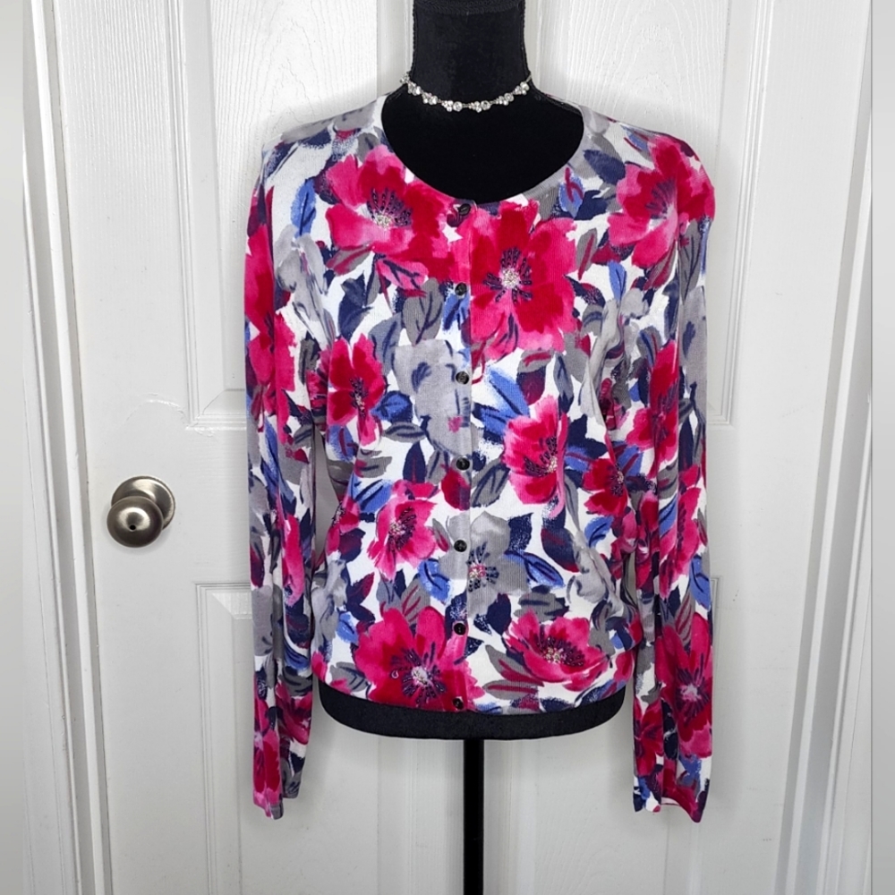 Alfred Dunner Sweater Cardigan